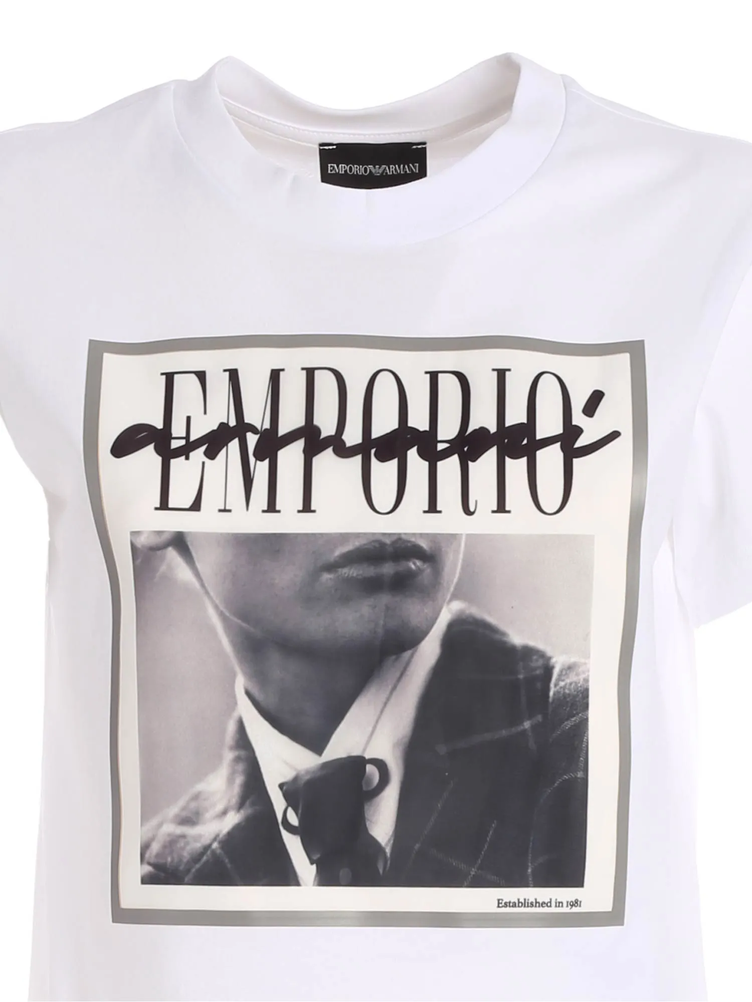 Emporio Armani Graphic Print Crewneck T-Shirt