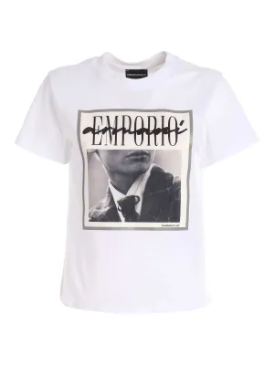 Emporio Armani Graphic Print Crewneck T-Shirt