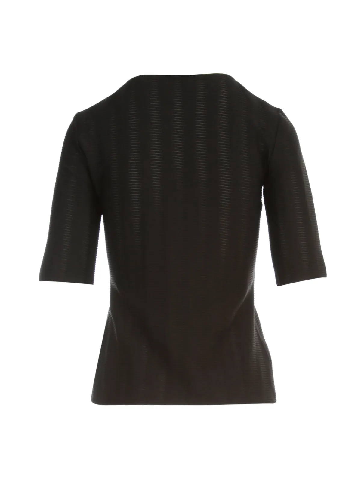 Emporio Armani Textured Round Neck T-Shirt