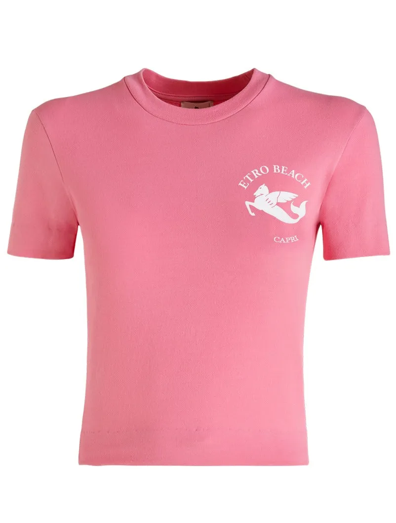 Etro Logo Printed Crewneck T-Shirt