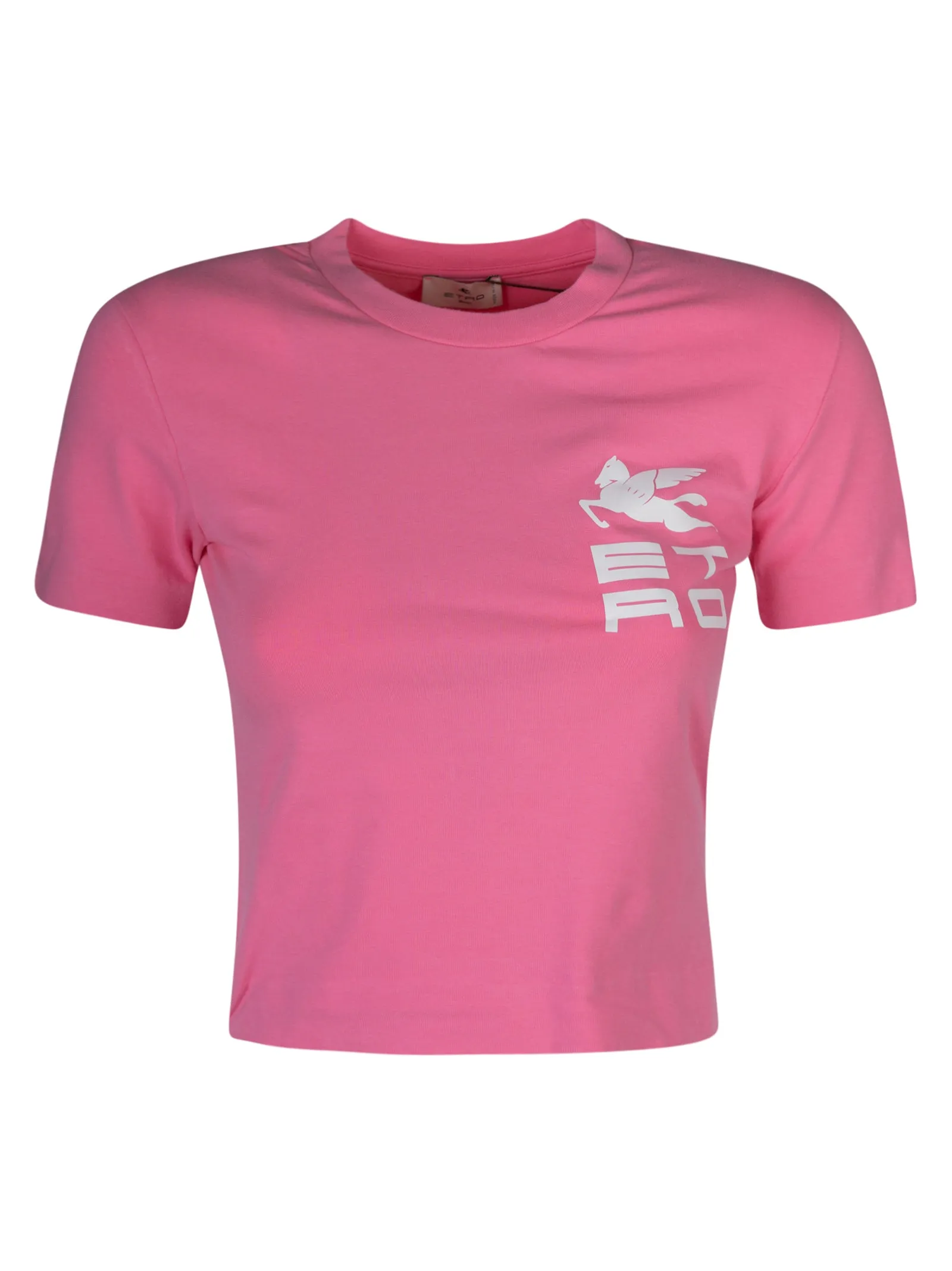 Etro Logo Printed Cropped T-Shirt