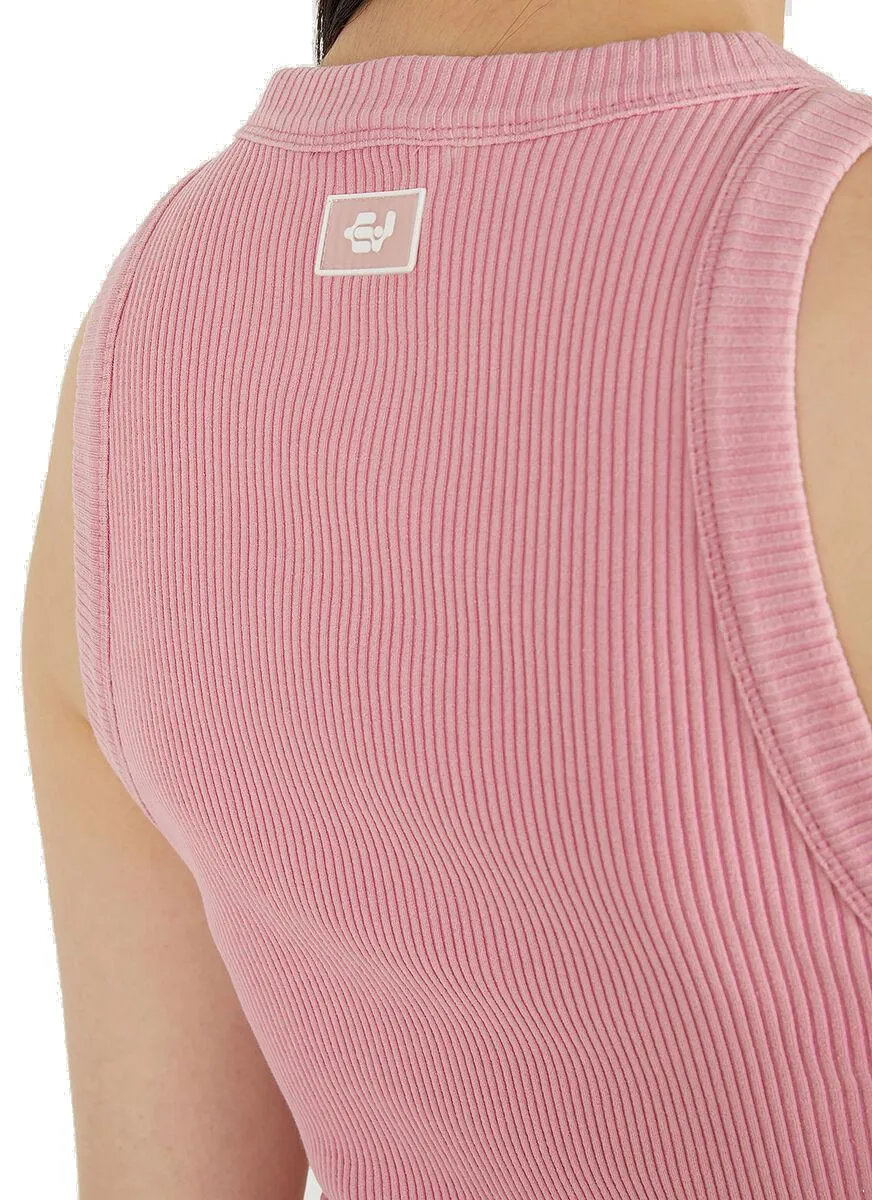 Eytys Delta Logo Patch Crewneck Tank Top