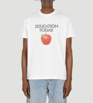 Eytys Jay Education Logo Printed Crewneck T-Shirt