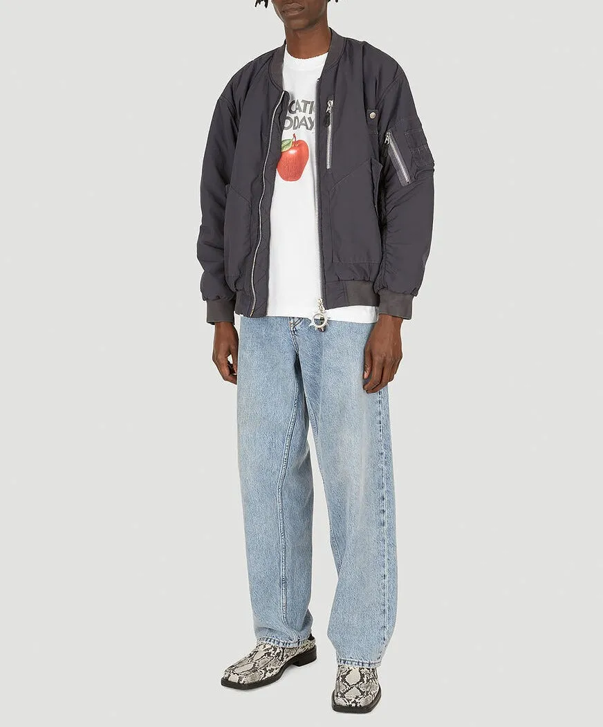 Eytys Jay Education Logo Printed Crewneck T-Shirt