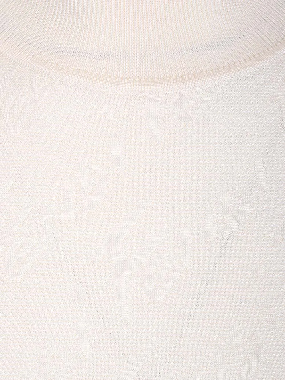 Fendi Brush Logo Ribbed Mini Dress