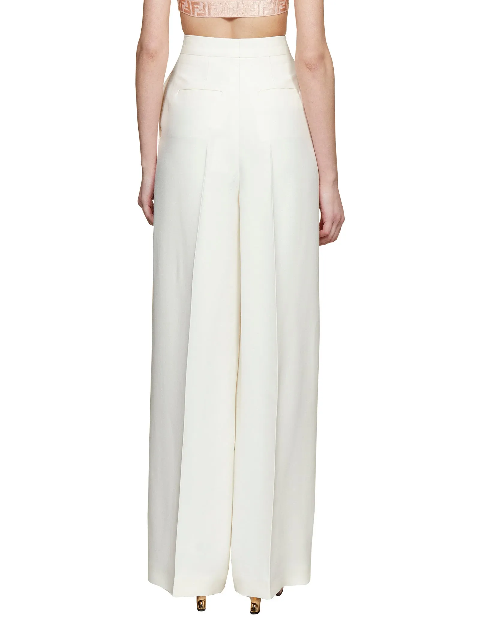 Fendi High-Waist Tailored Pants