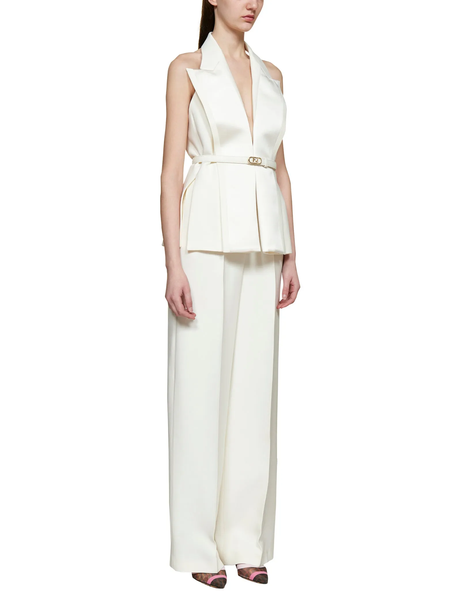 Fendi High-Waist Tailored Pants