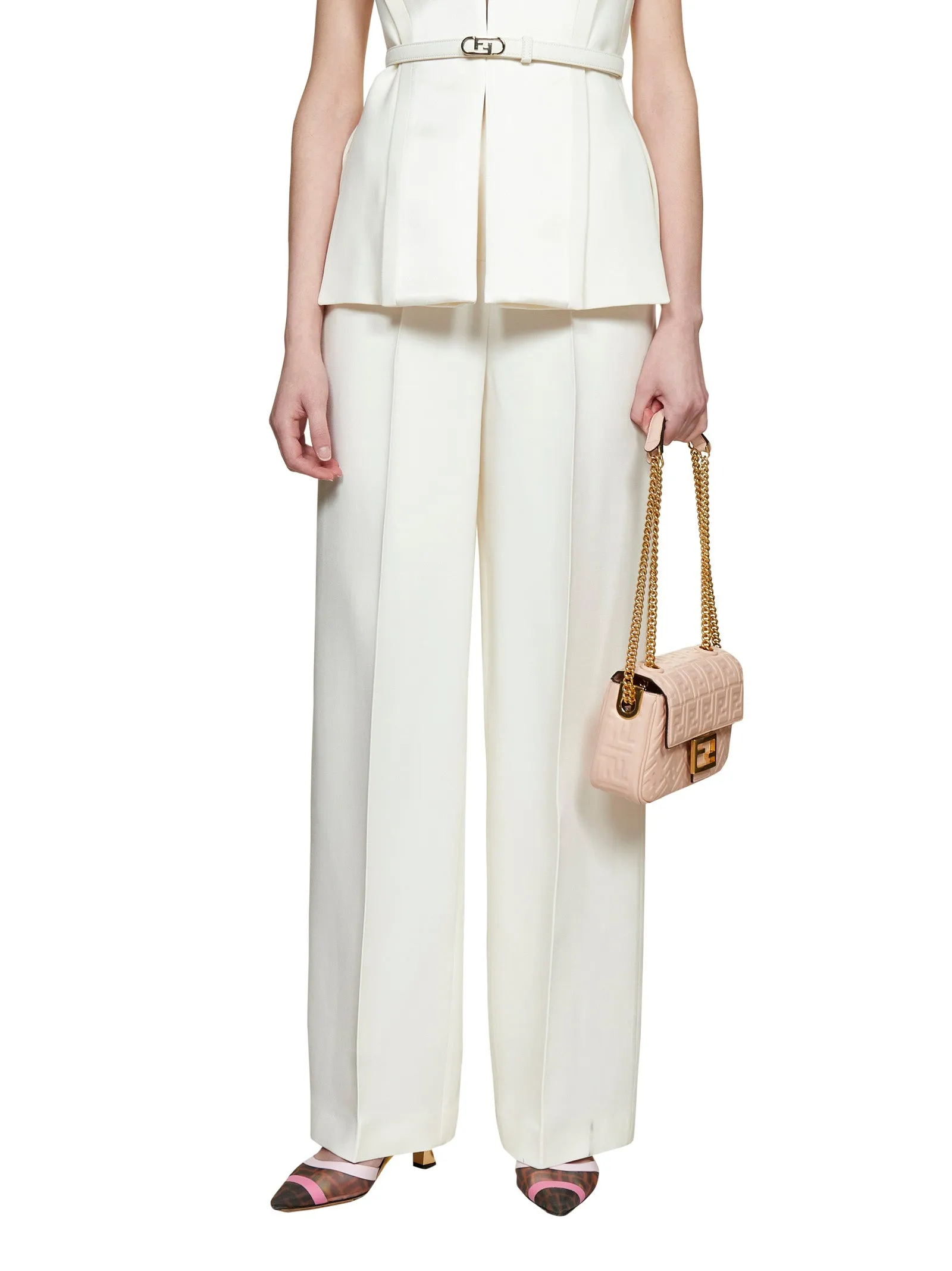 Fendi High-Waist Tailored Pants