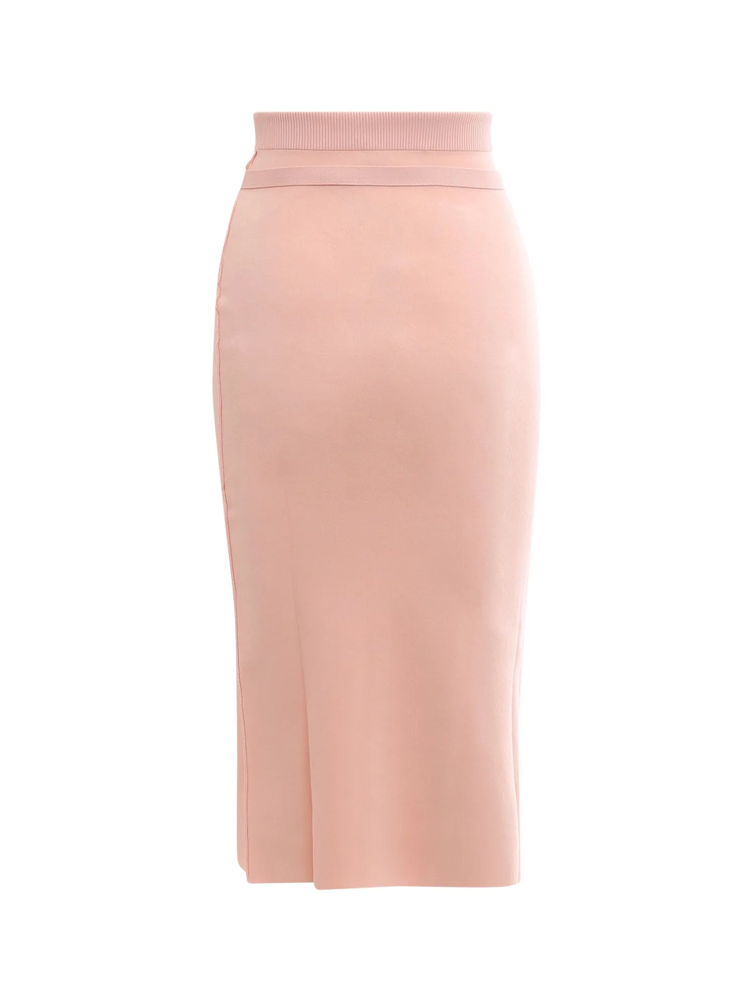 Fendi Logo Plaque Midi Skirt