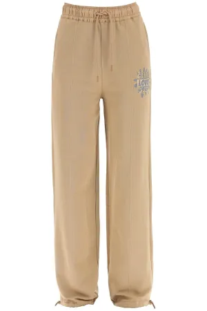 Ganni Logo Embroidered Drawstring Track Pants