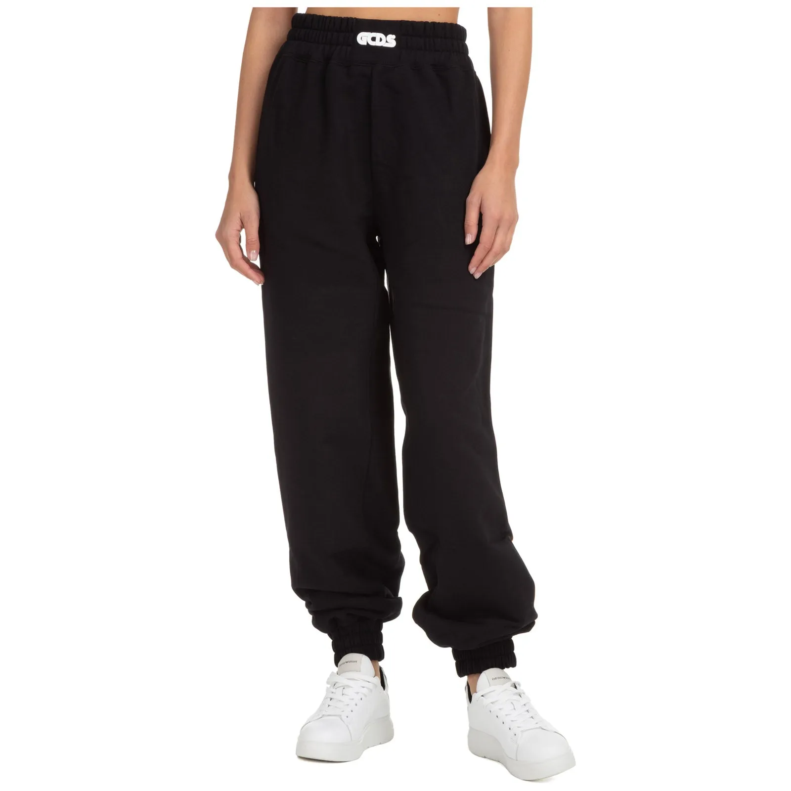 GCDS Logo Detailed High Waist Track Pants