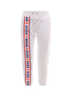 GCDS Logo Printed Drawstring Track Pants