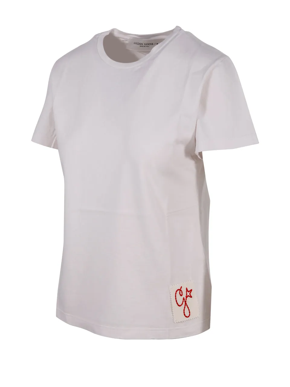 Golden Goose Deluxe Brand Logo Patch Crewneck T-Shirt