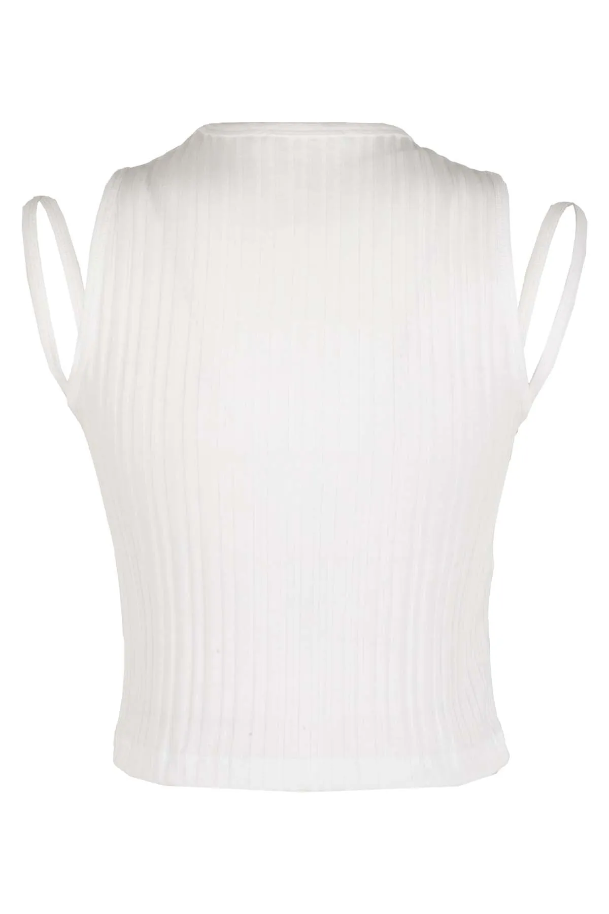 Helmut Lang Cropped Strap Tank Top