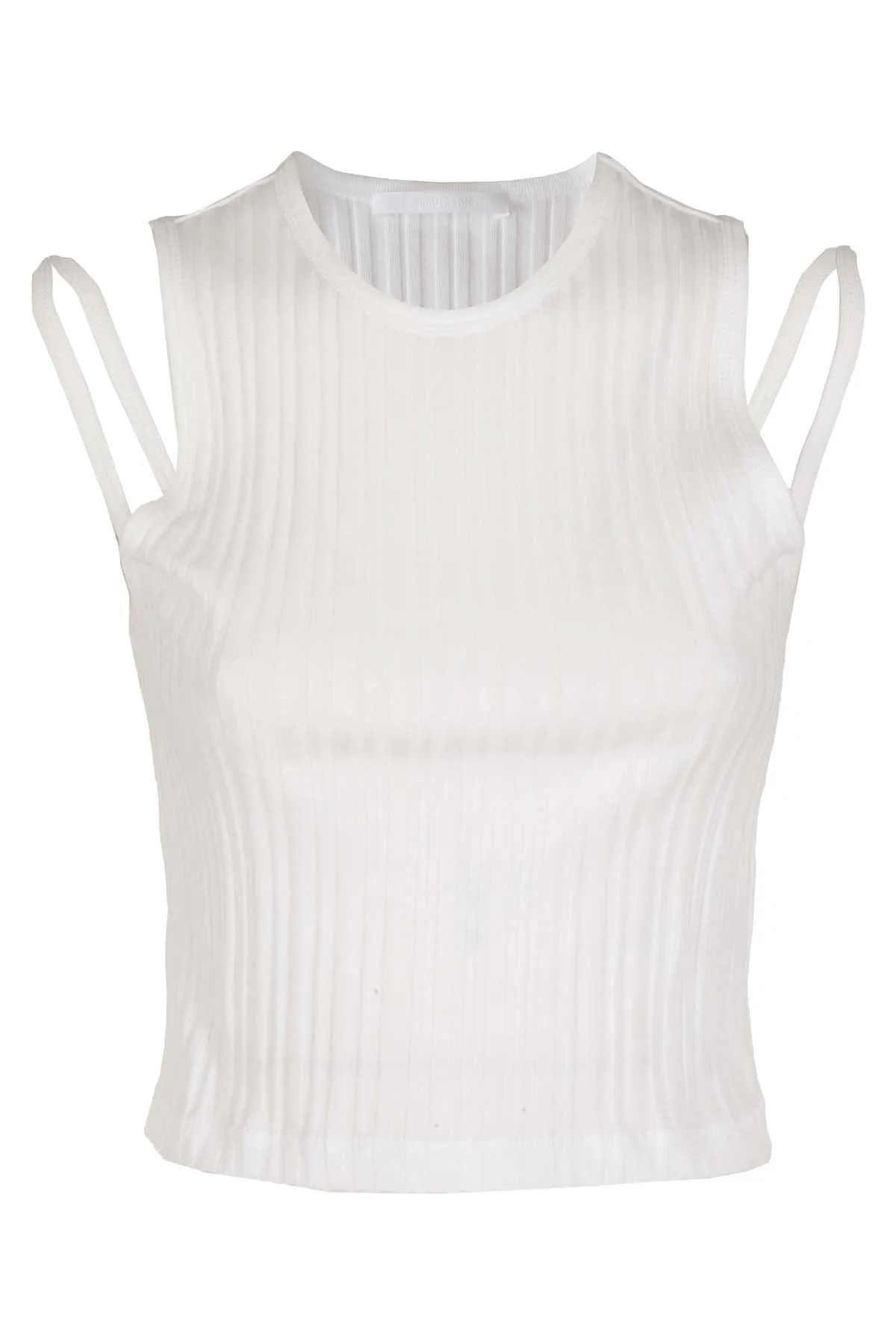 Helmut Lang Cropped Strap Tank Top