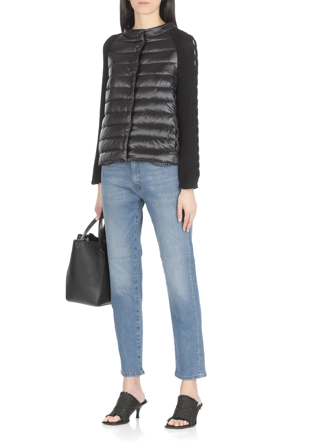 Herno Buttoned Long-Sleeved Padded Jacket