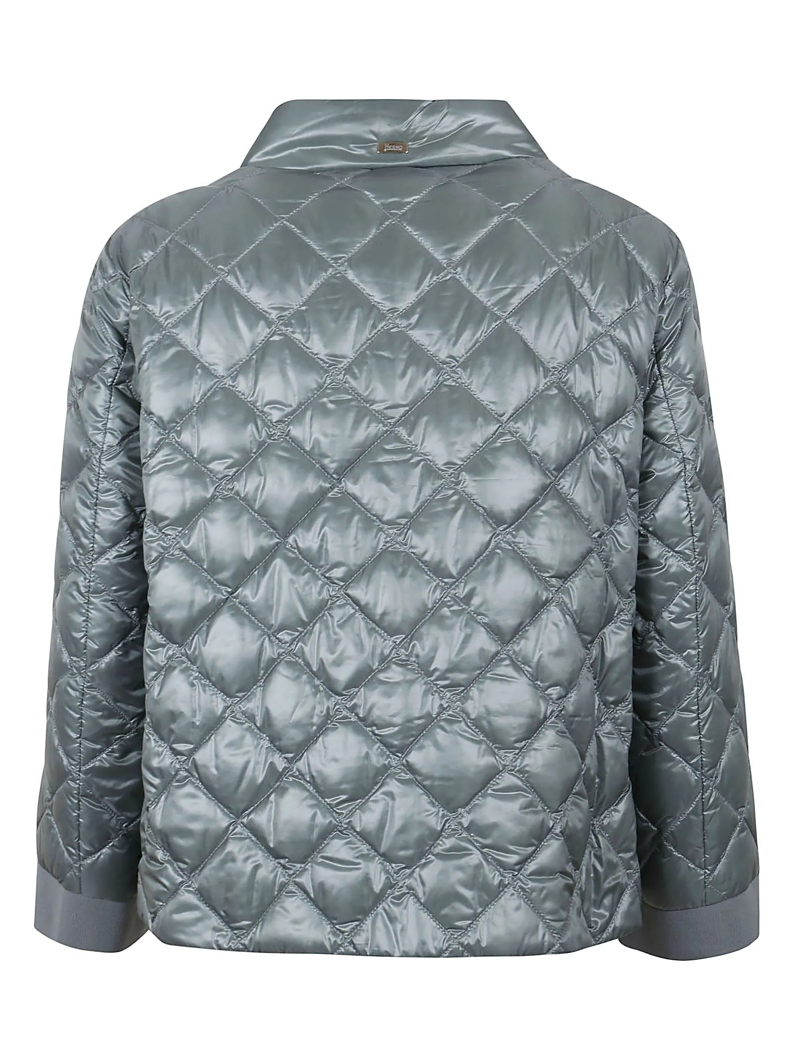 Herno Mock-Neck Quilted Bomber Jacket
