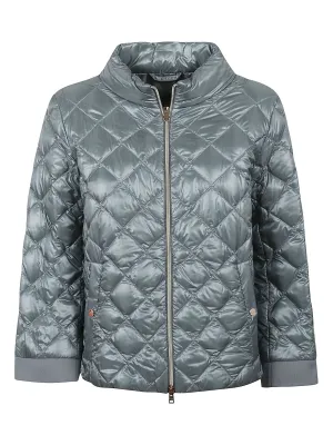 Herno Mock-Neck Quilted Bomber Jacket