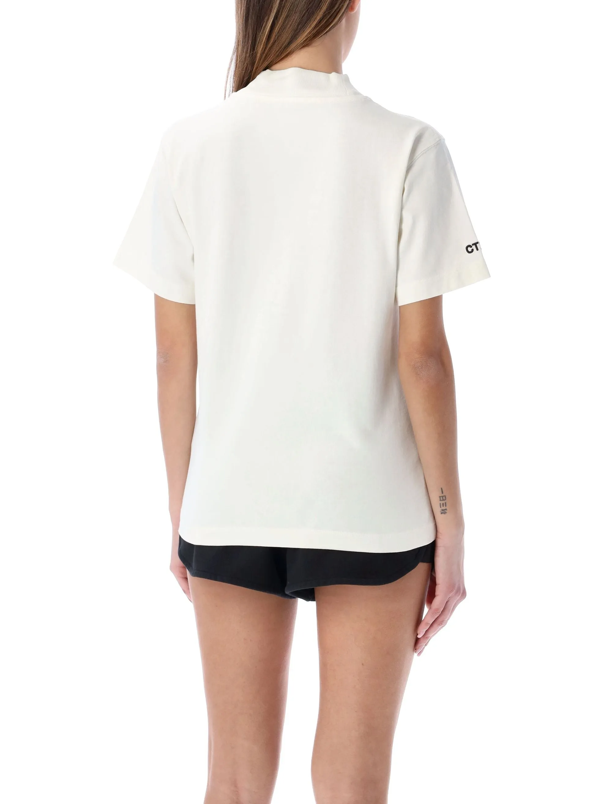 Heron Preston Logo Patch Mock Neck T-Shirt