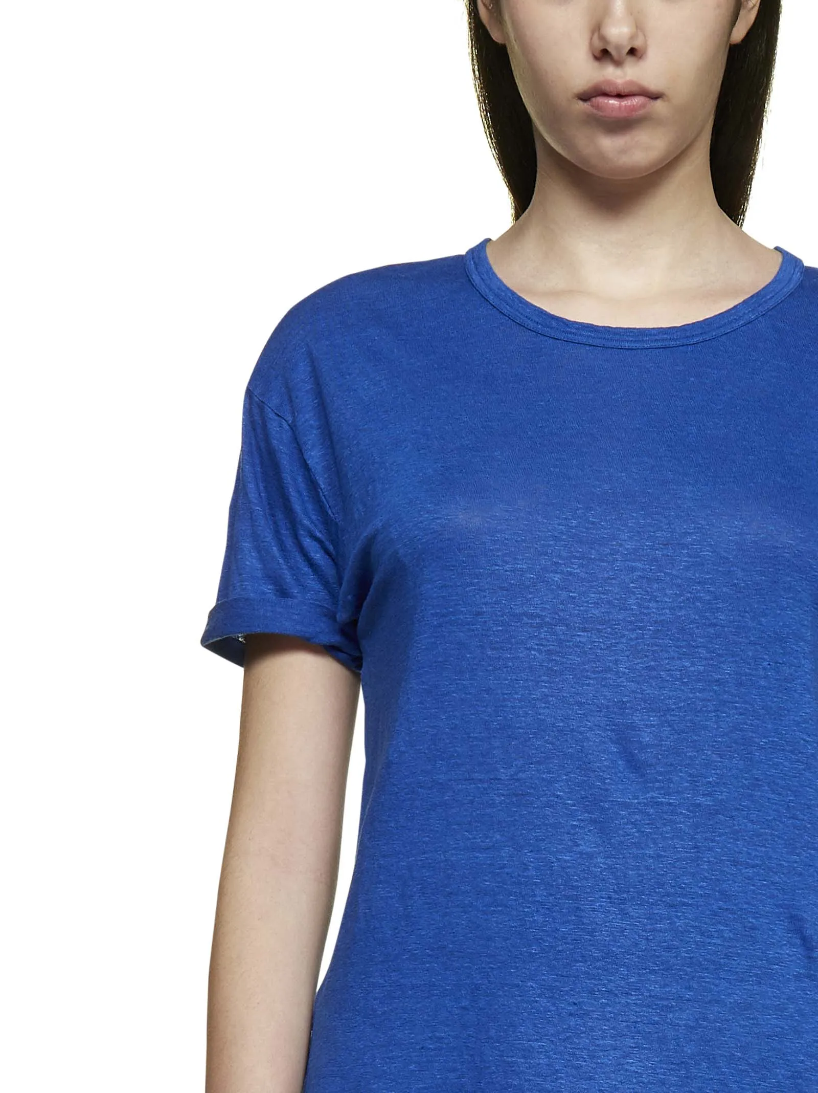 Isabel Marant toile Crewneck Short-Sleeved Top