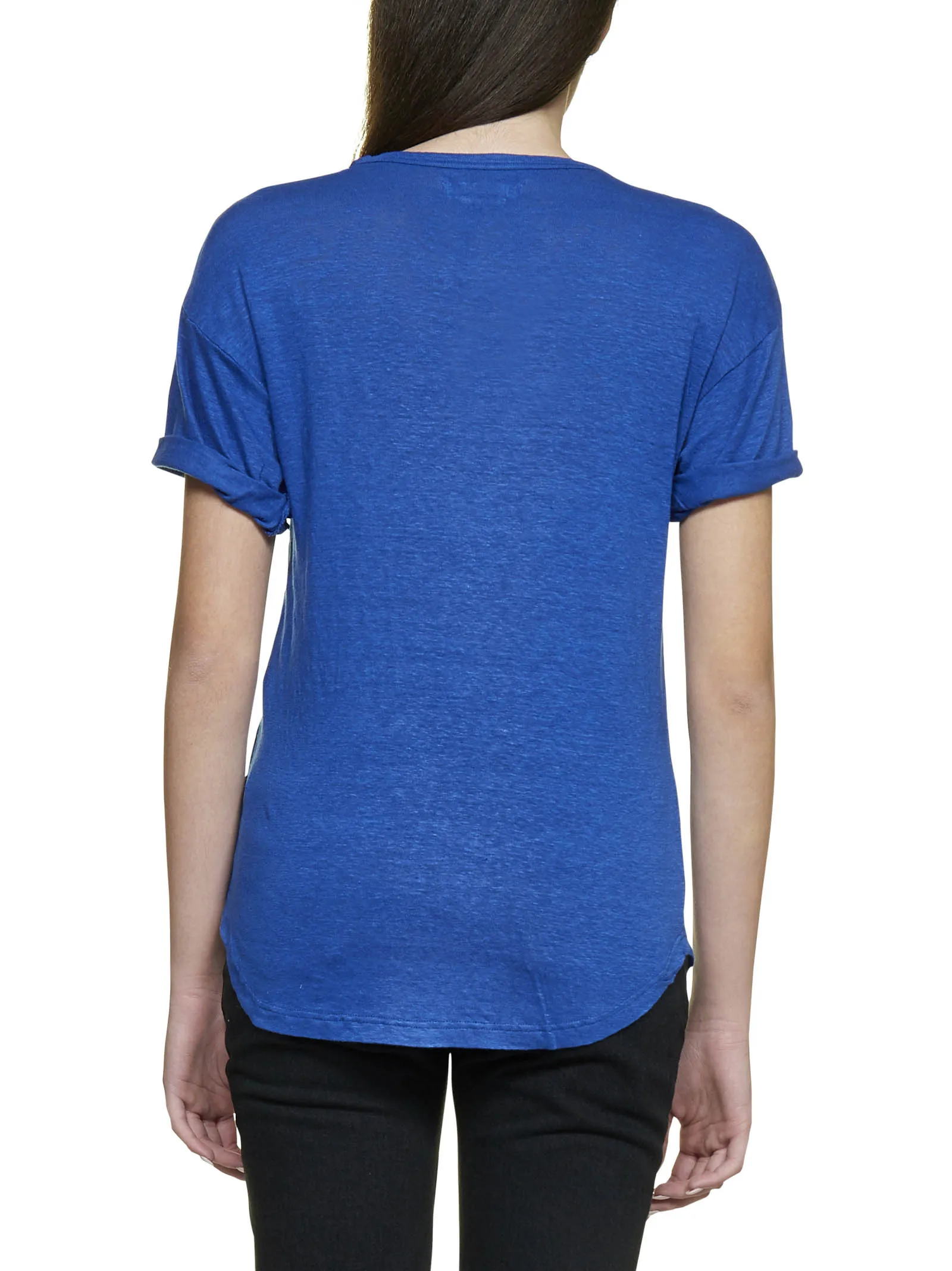 Isabel Marant toile Crewneck Short-Sleeved Top