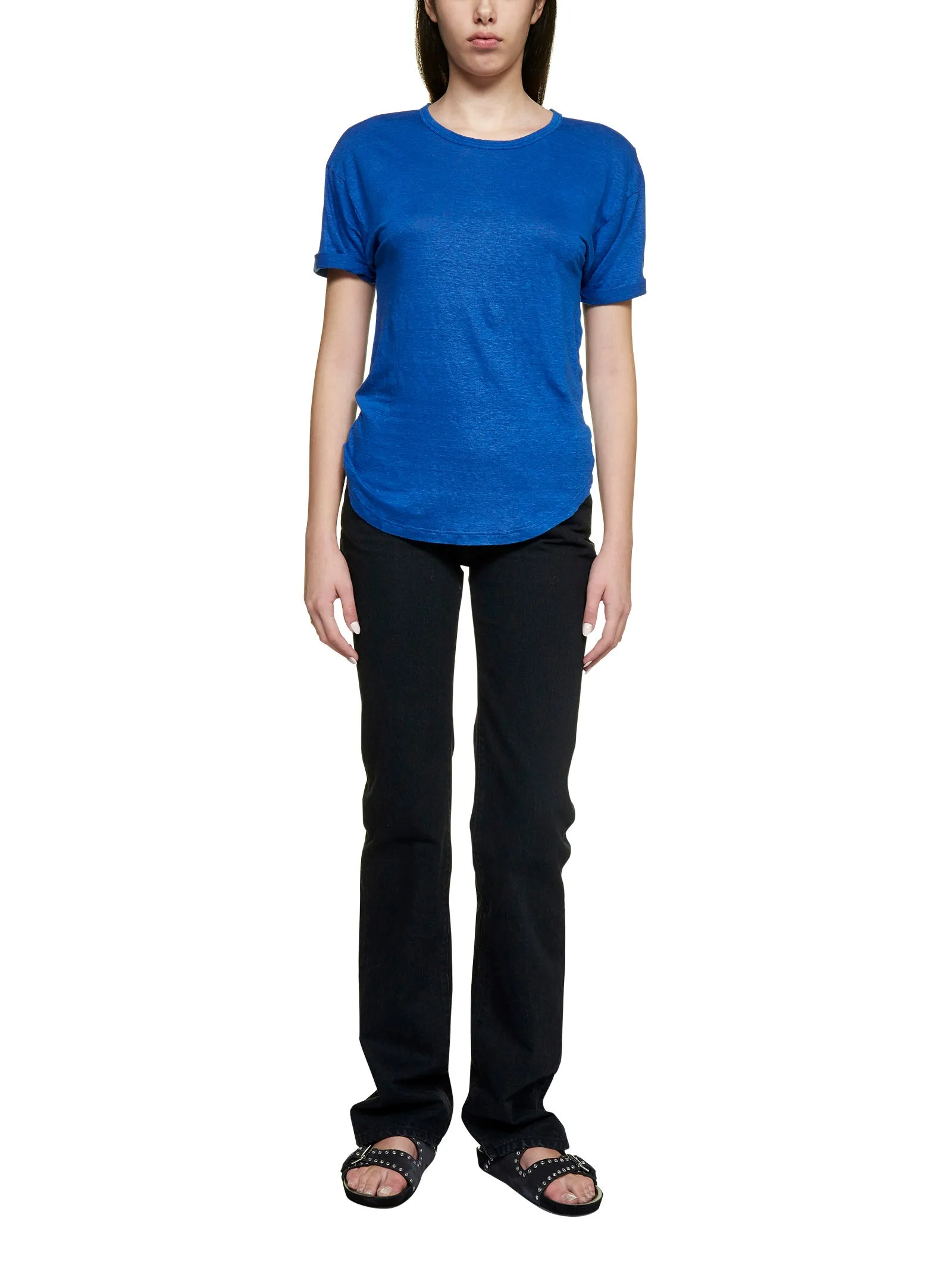 Isabel Marant toile Crewneck Short-Sleeved Top