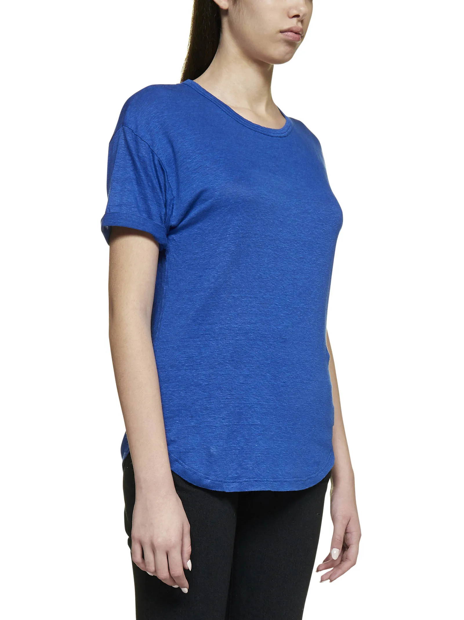 Isabel Marant toile Crewneck Short-Sleeved Top