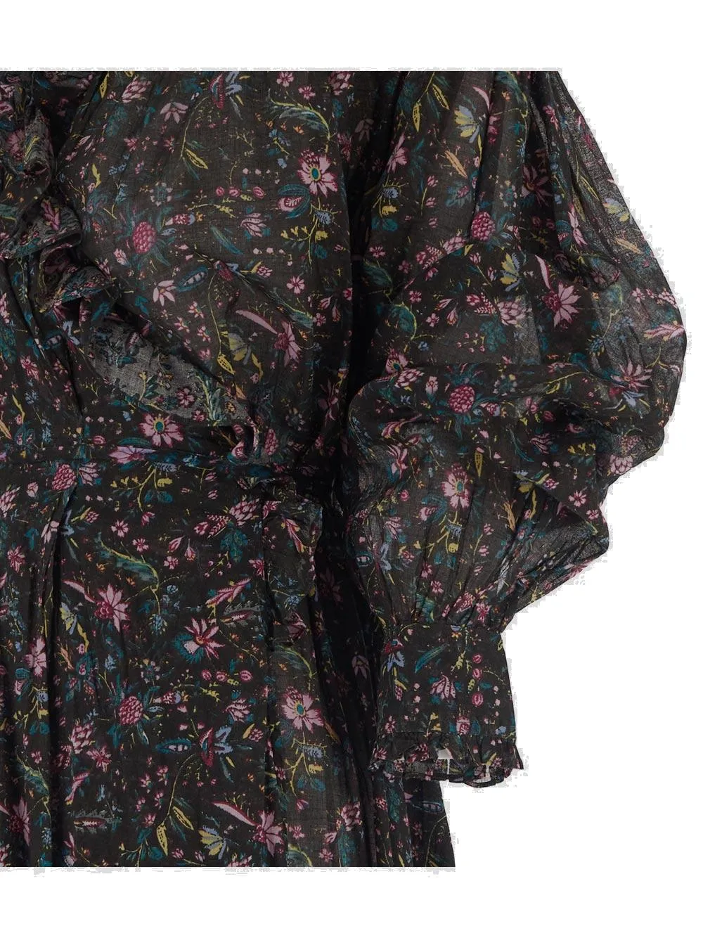 Isabel Marant toile Floral Printed Ruffle Detailed Dress
