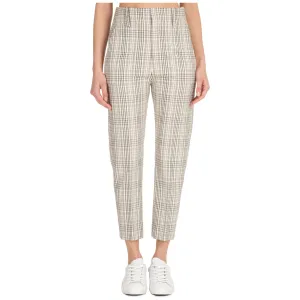Isabel Marant toile Noah Check Pattern High Waist Pants