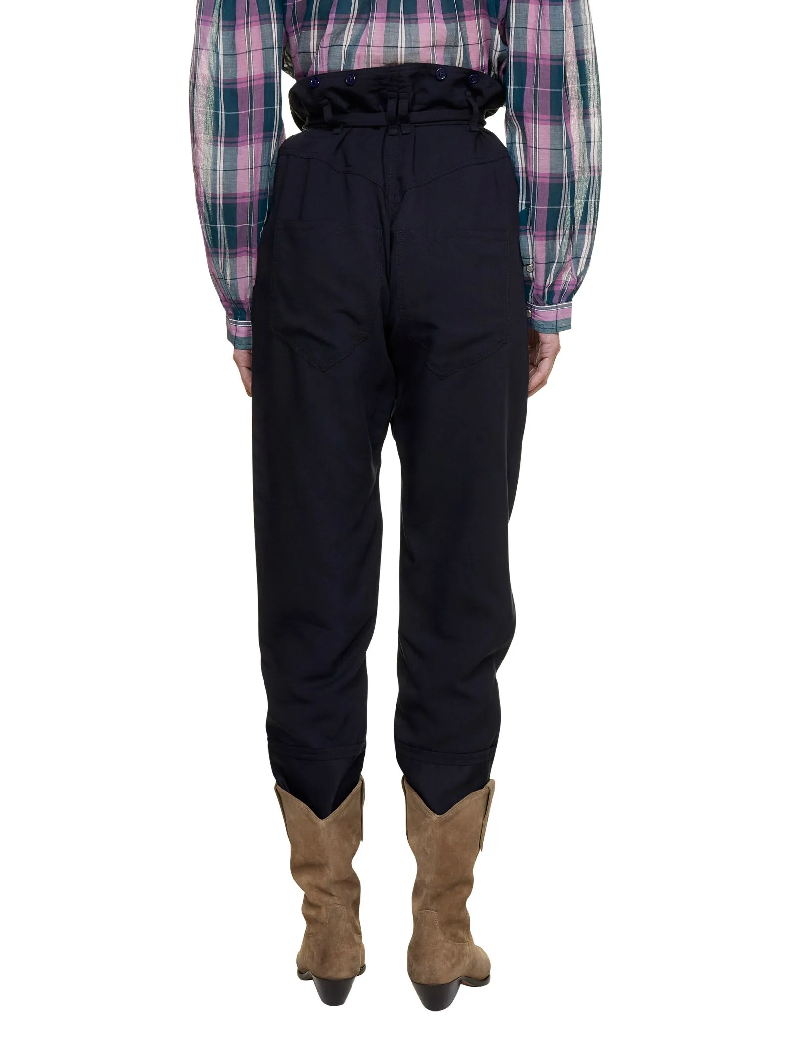 Isabel Marant toile Sineba High-Rise Tapered Leg Pants