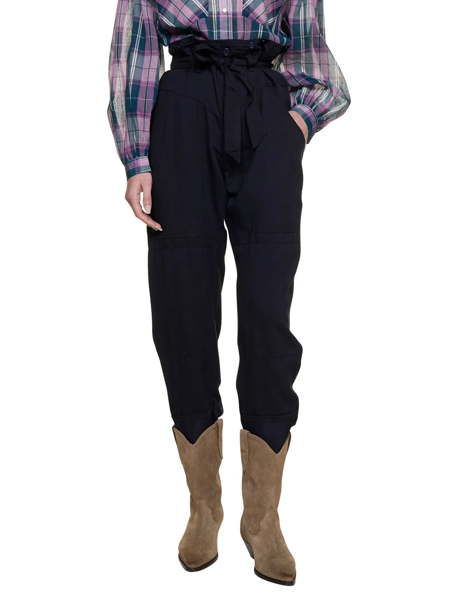 Isabel Marant toile Sineba High-Rise Tapered Leg Pants