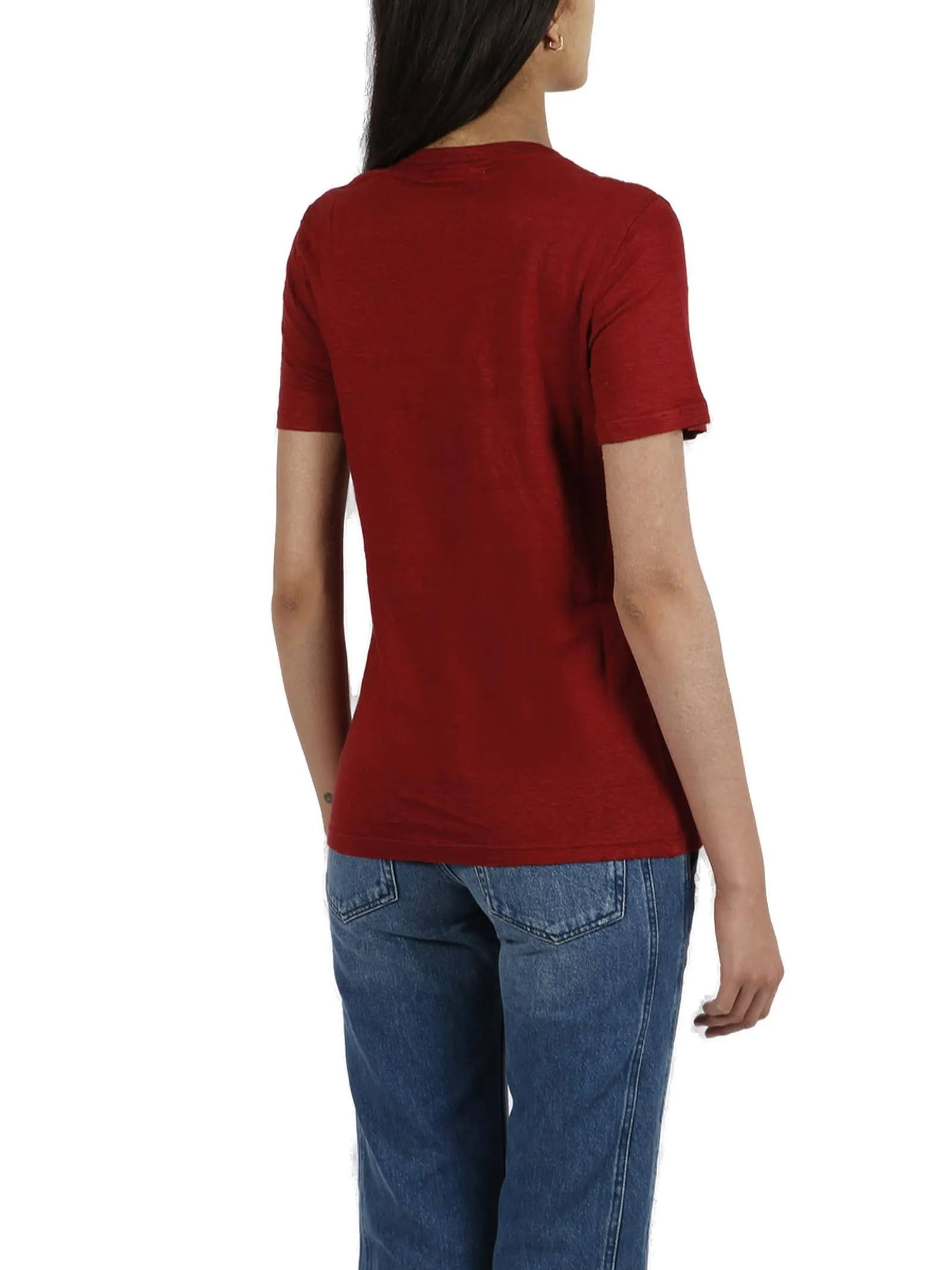 Isabel Marant toile V-Neck Short-Sleeved Top
