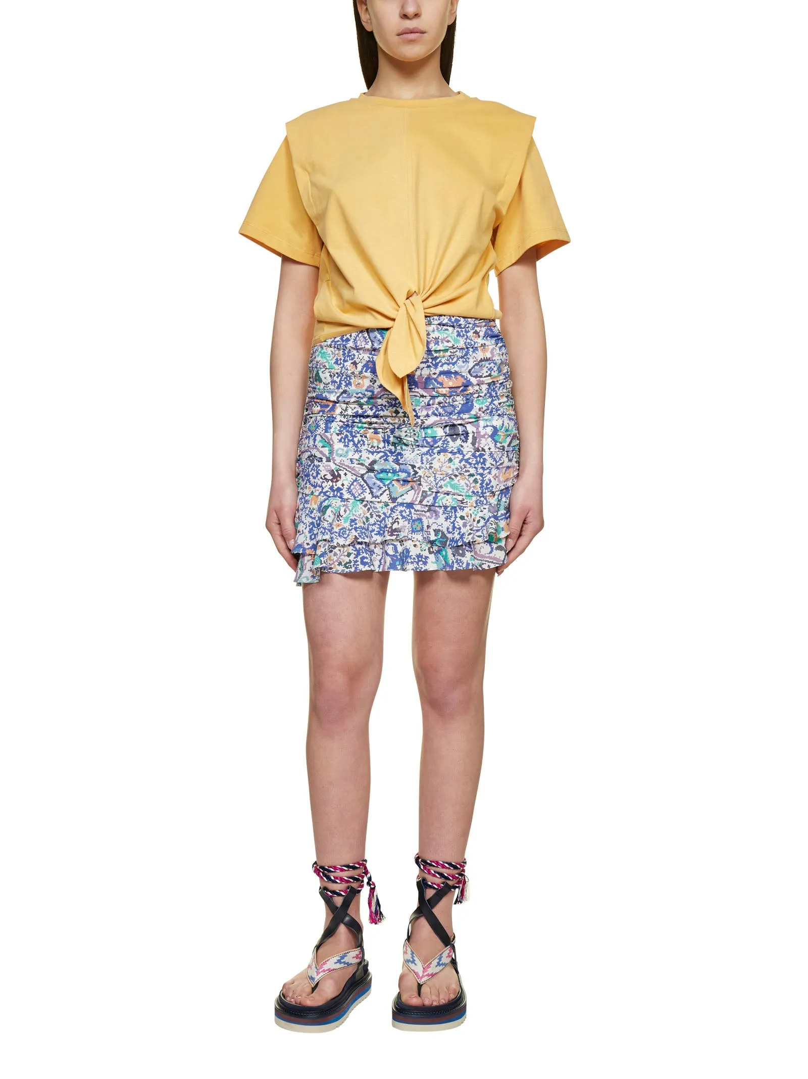 Isabel Marant Waist-Tie Crewneck T-Shirt