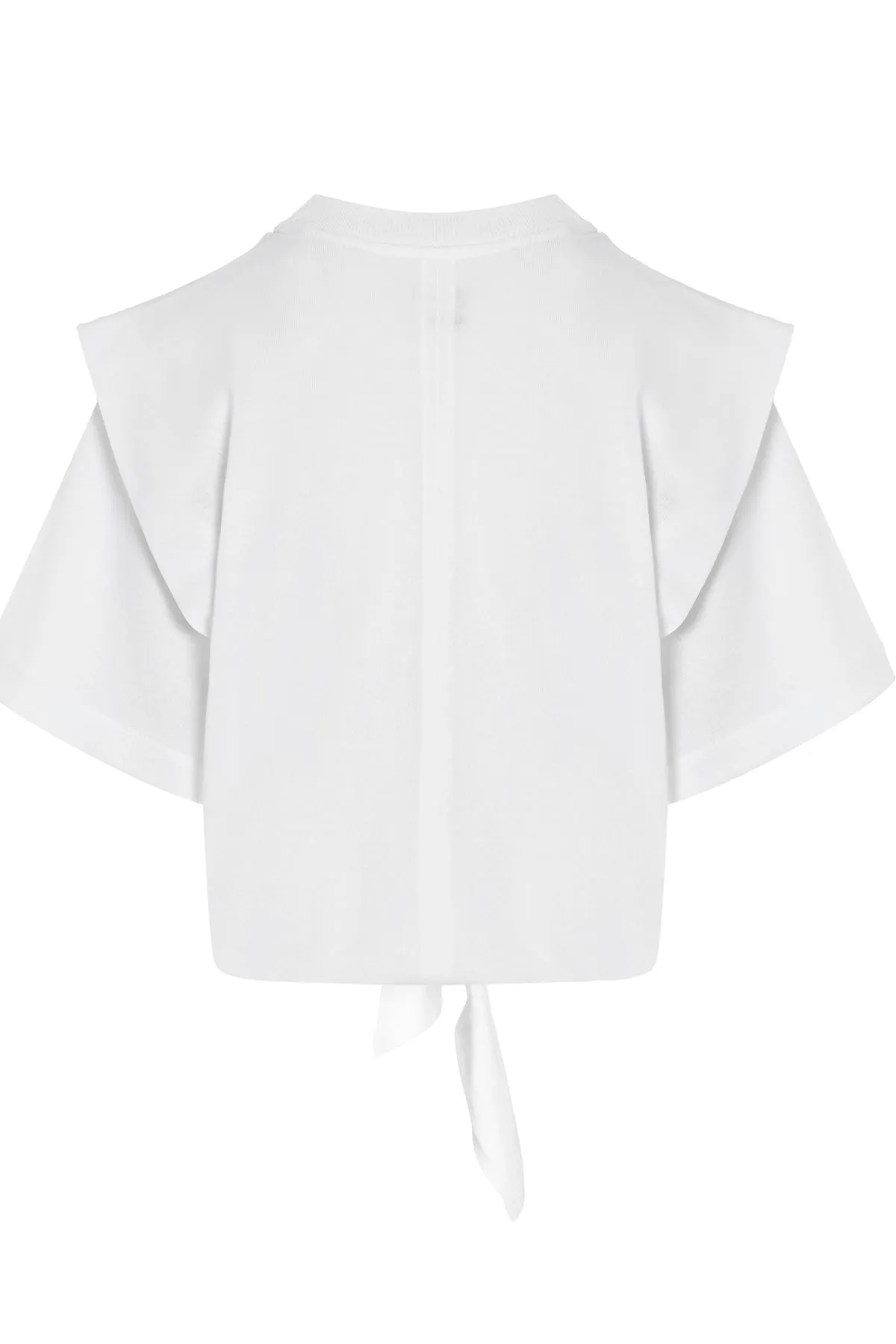 Isabel Marant Zelikia Tied Waist Layered Shoulder T-Shirt