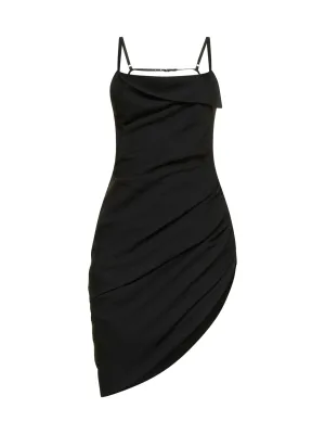 Jacquemus Asymmetric Draped Mini Dress
