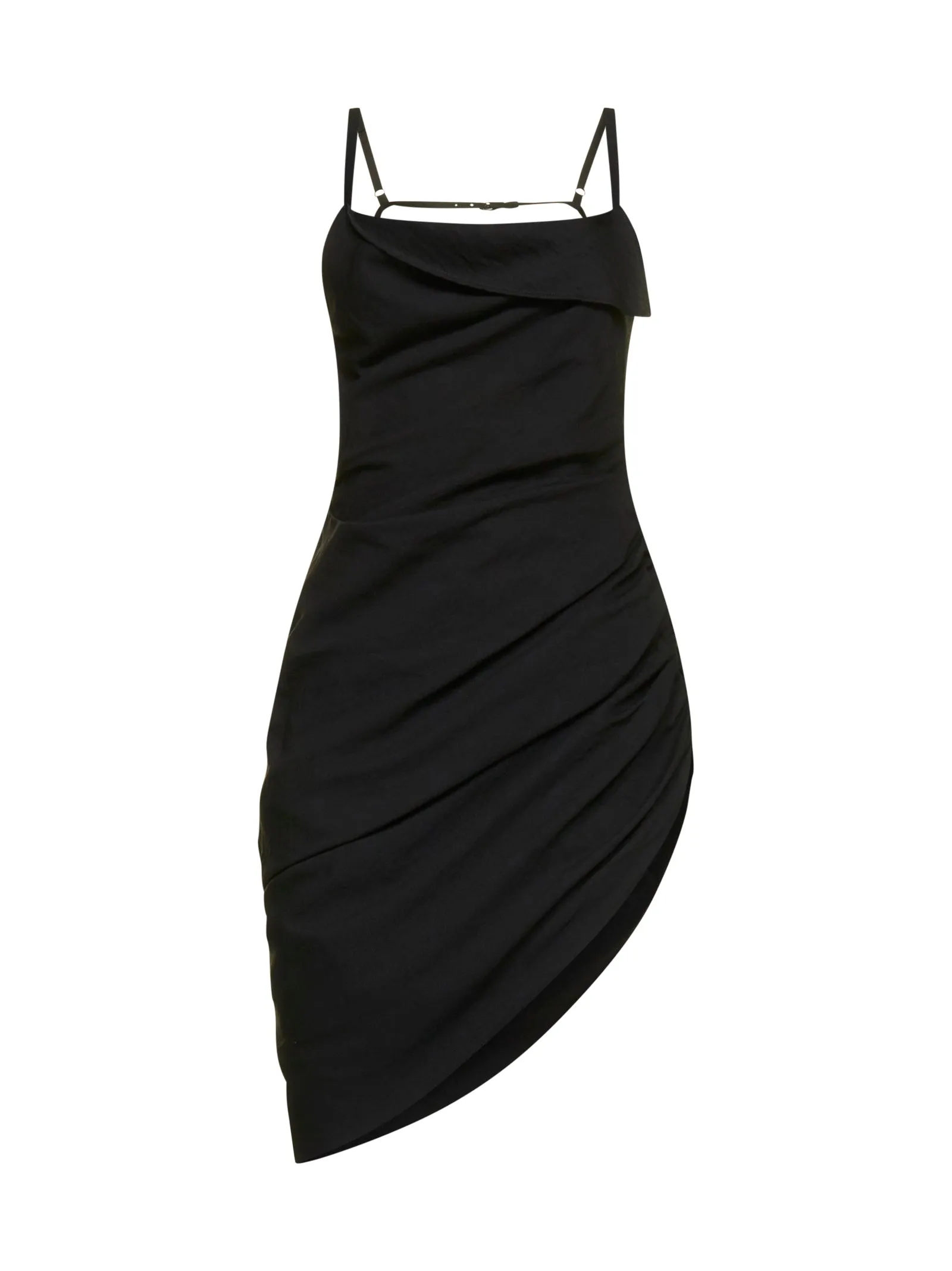 Jacquemus Asymmetric Draped Mini Dress