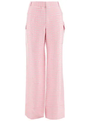Jacquemus Check Pattern Straight Leg Pants