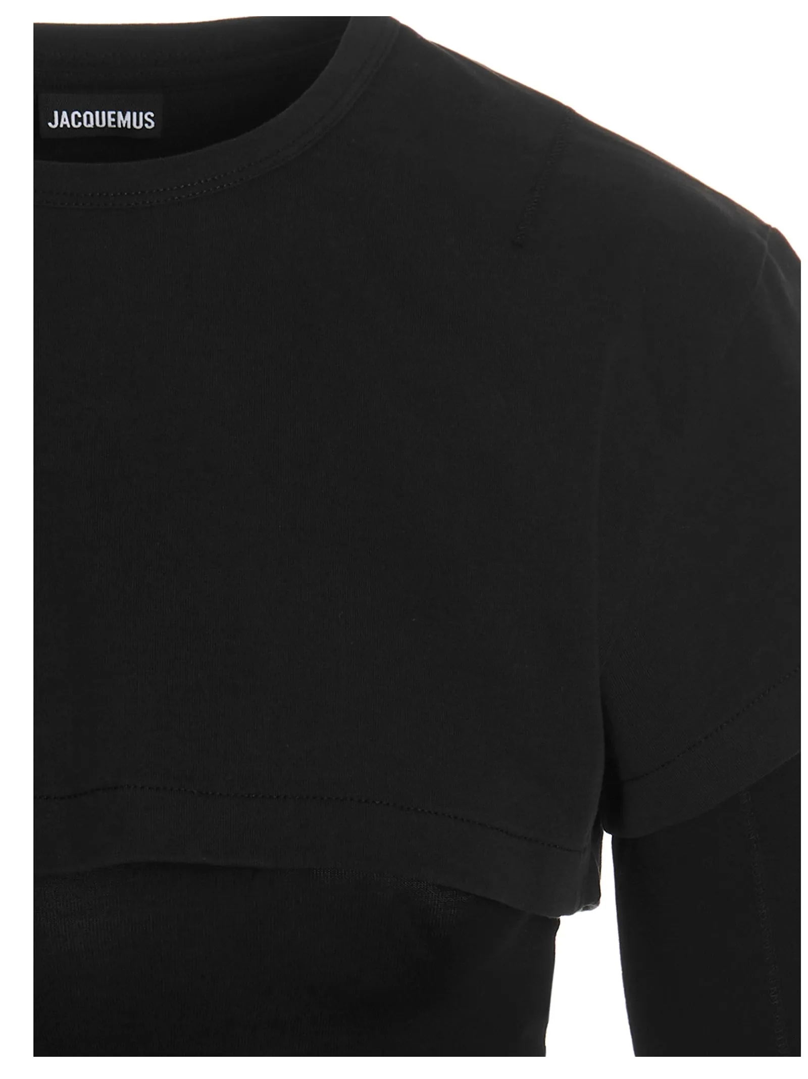 Jacquemus Le Double Layered Cropped T-Shirt