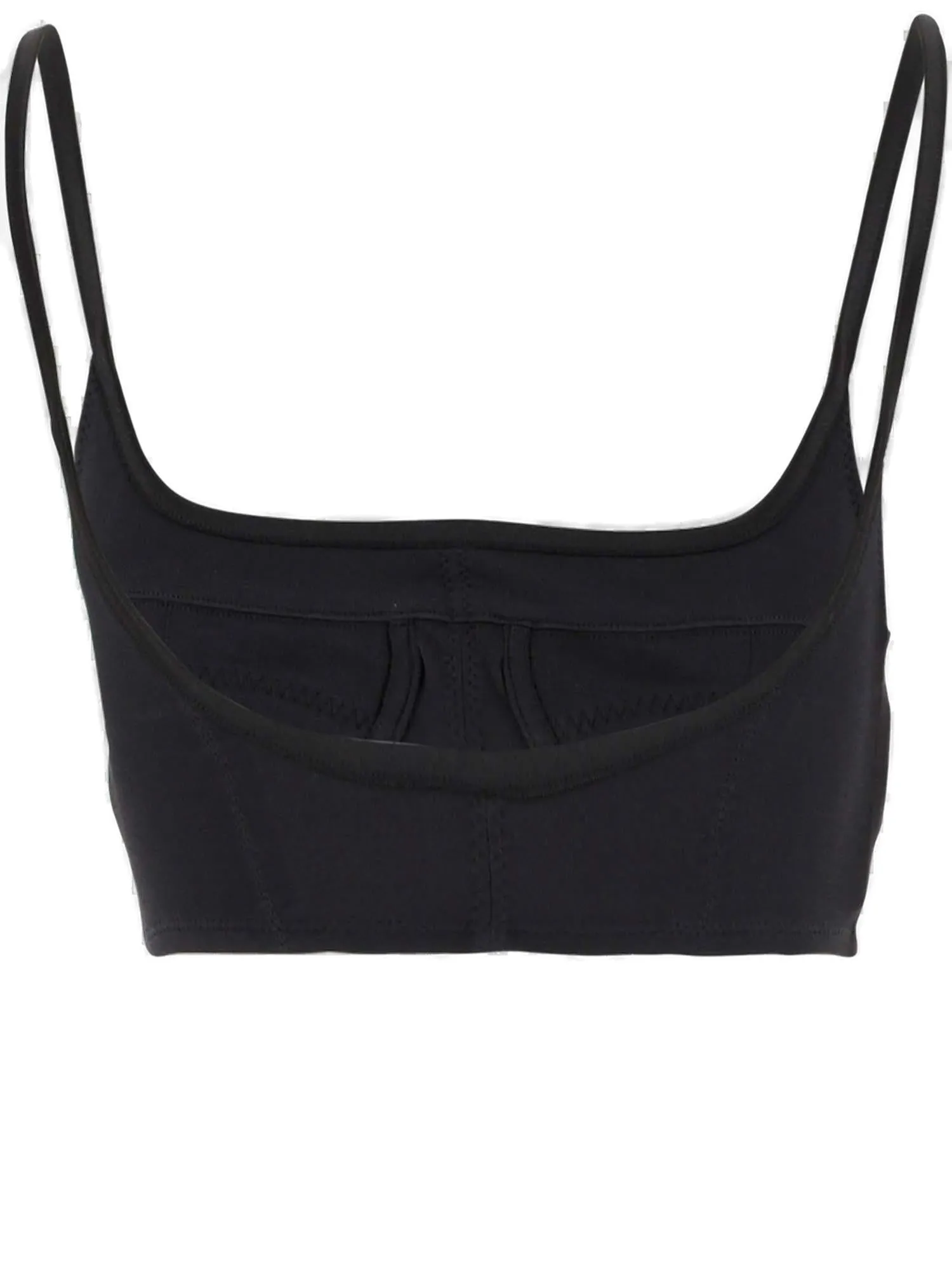 Jacquemus Square Neck Sleeveless Cropped Top
