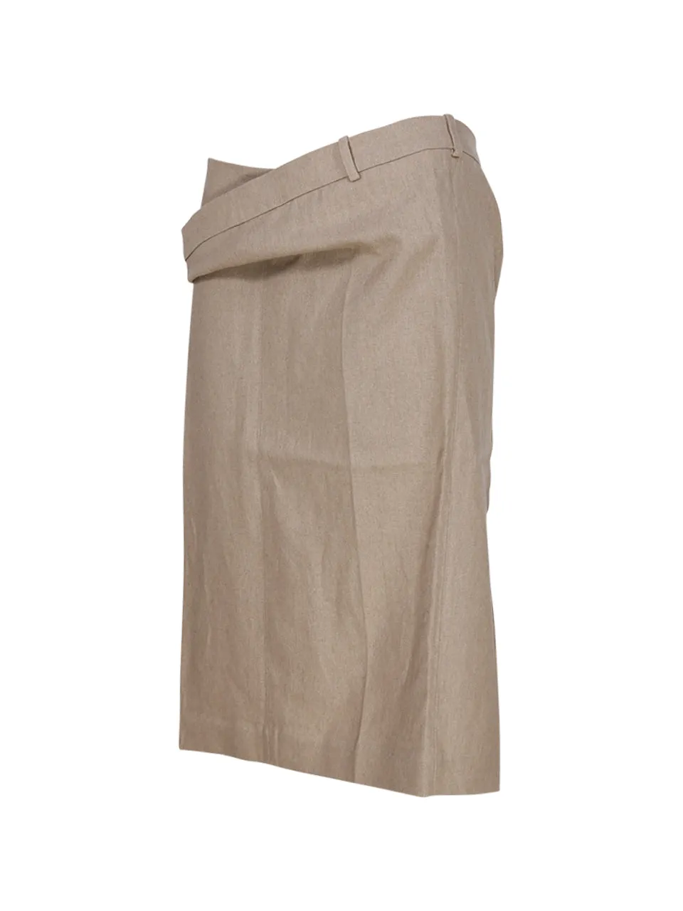 Jacquemus Vela Draped Midi Pencil Skirt