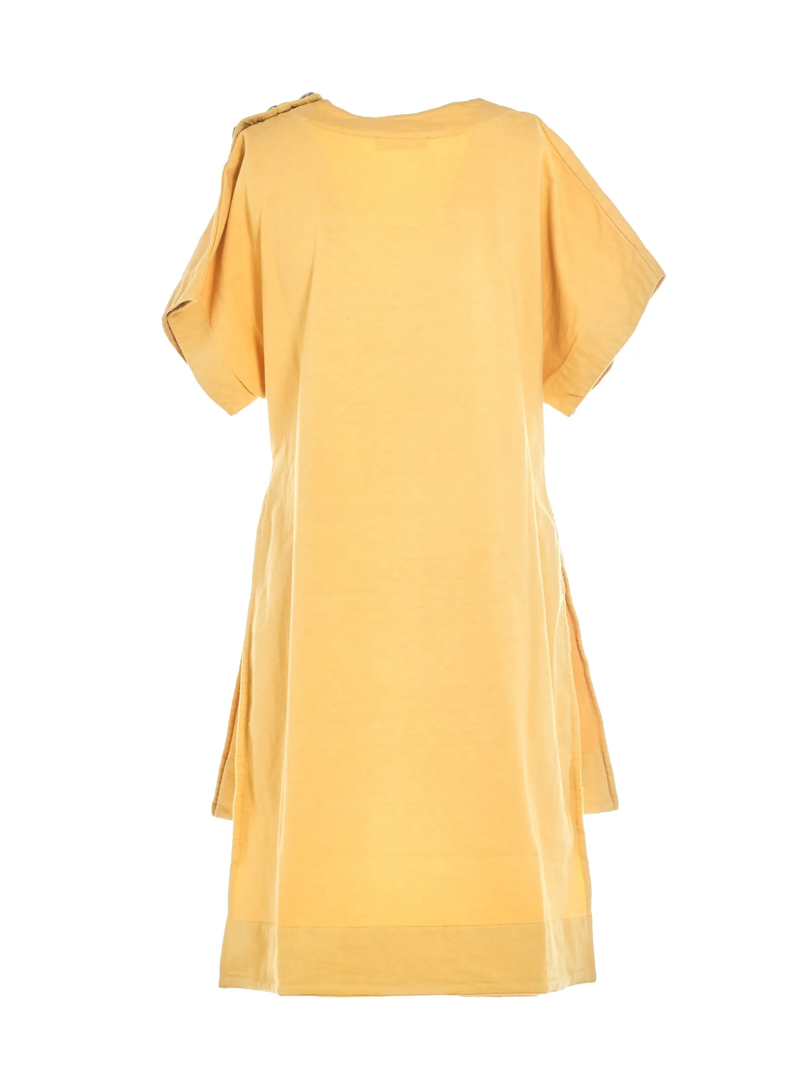 Jil Sander Button Embellished Longline T-Shirt