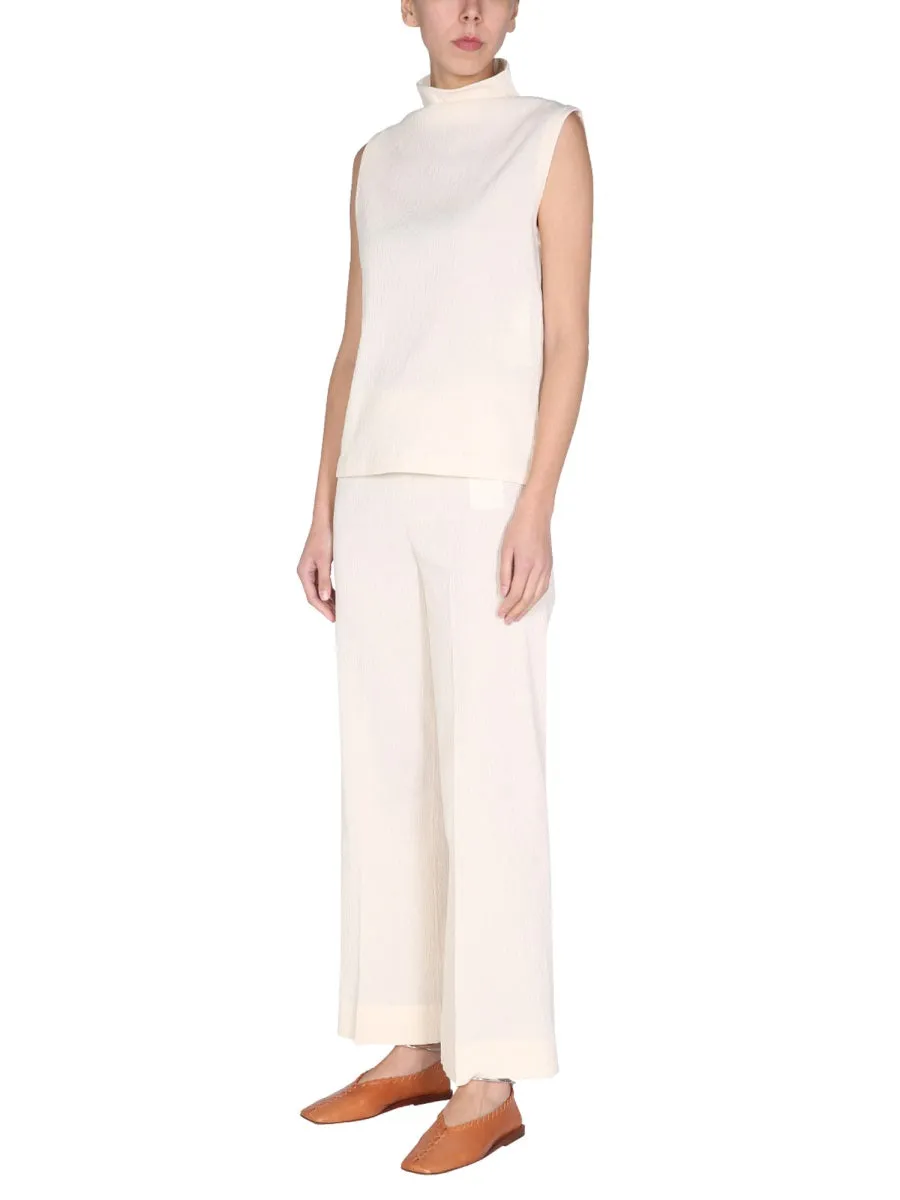 Jil Sander High Neck Sleeveless Top