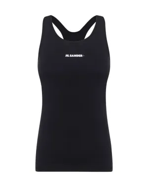 Jil Sander  Logo Printed Round-Neck Tank Top