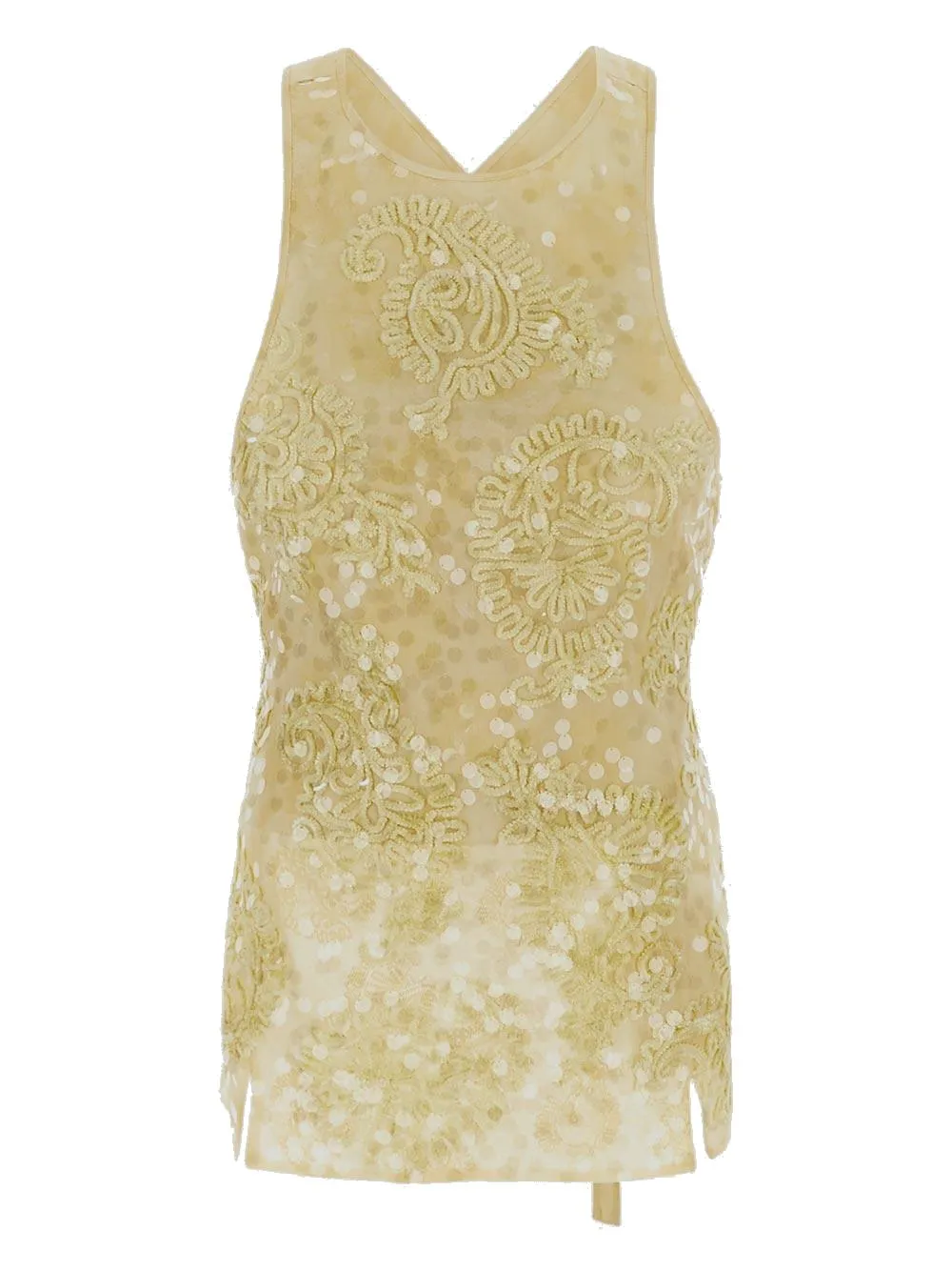 Jil Sander Sequin Embellished Sleeveless Top