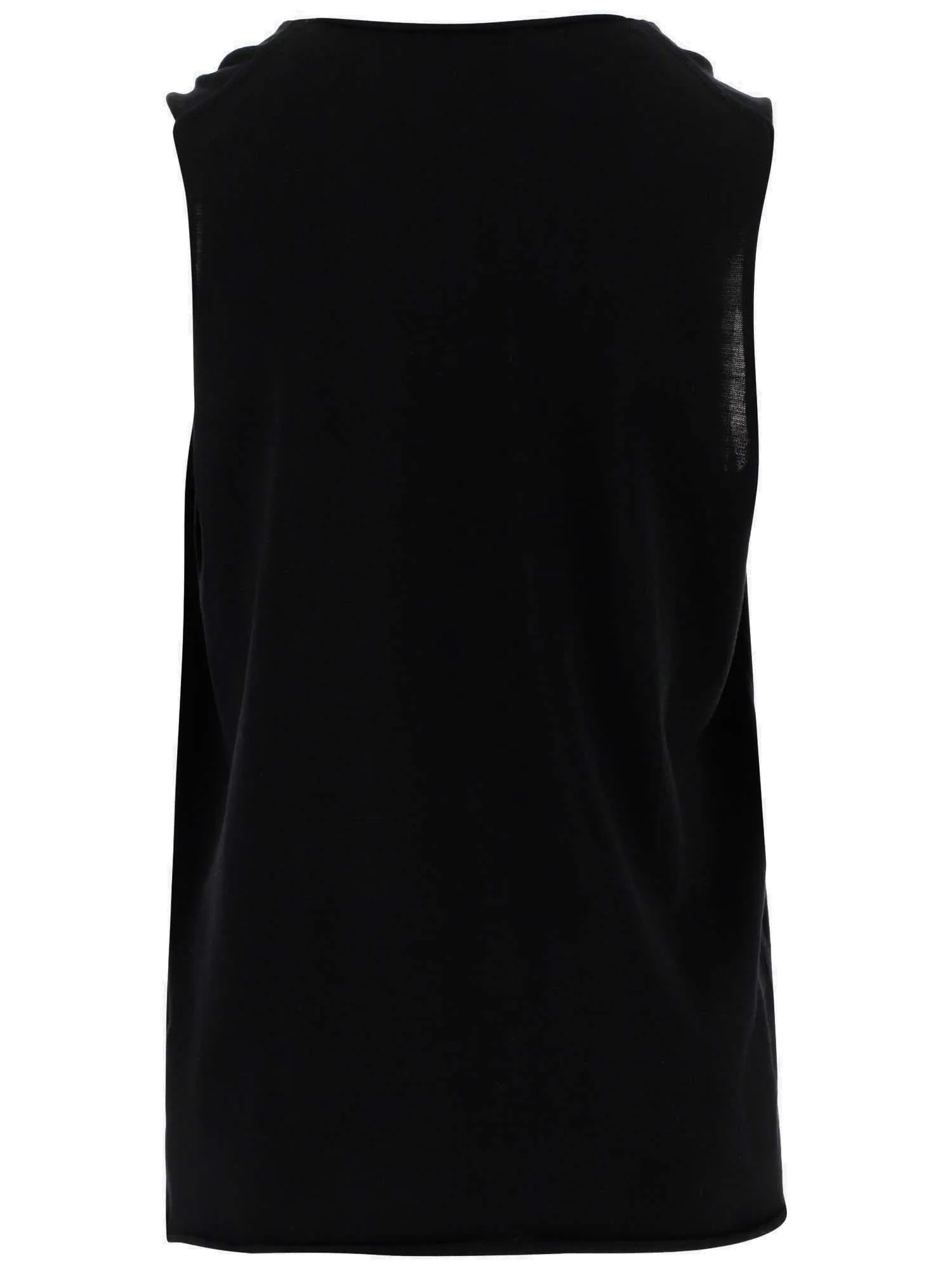 Jil Sander Sleeveless Brooch-Detailed Tank Top