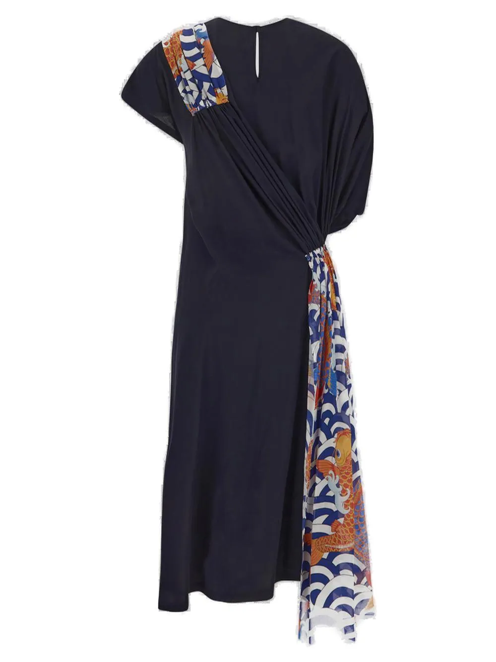 Junya Watanabe Panelled Short Sleeved Midi Dress