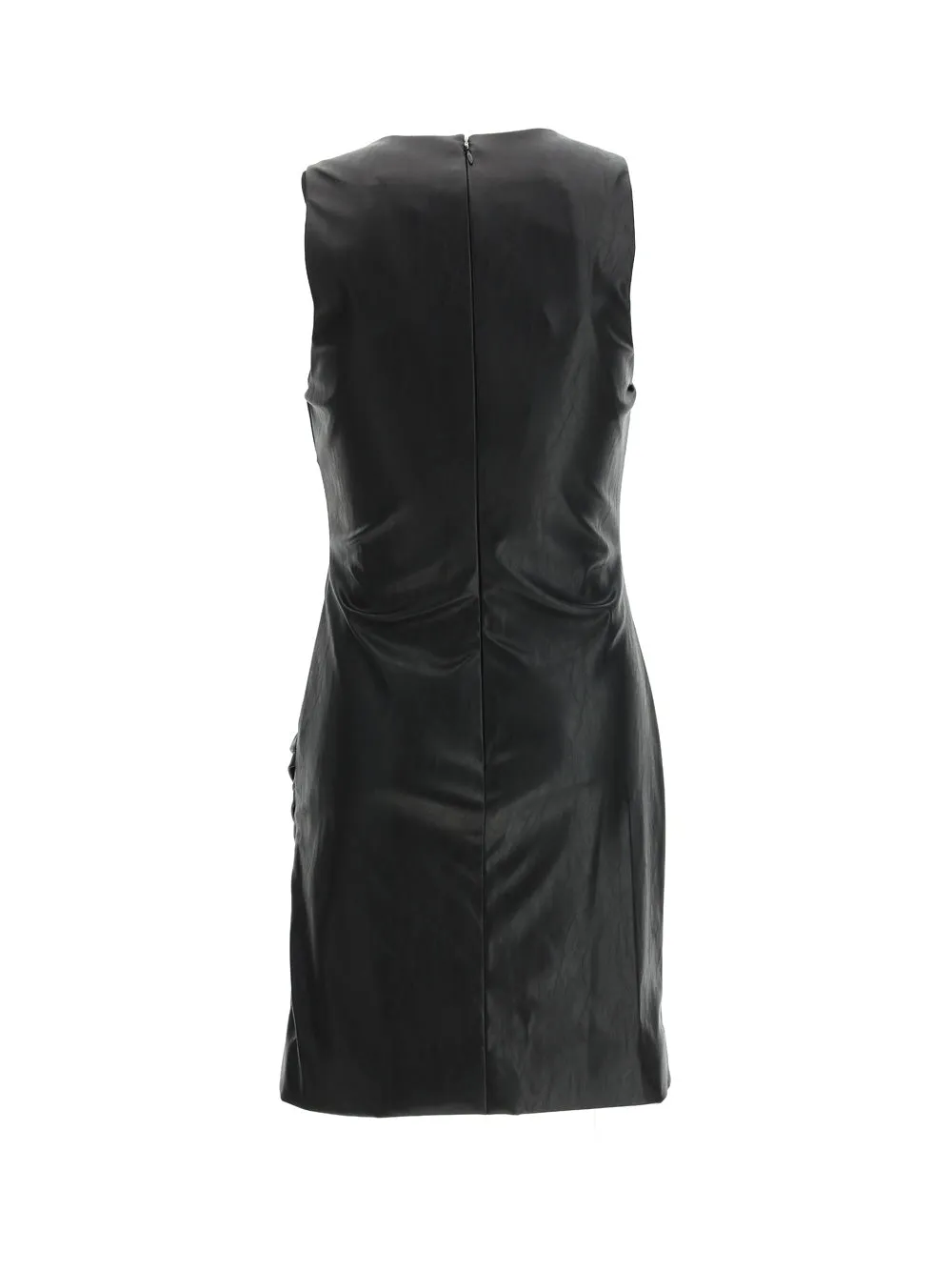 Just Cavalli Buckle Detailed Round Neck Mini Dress