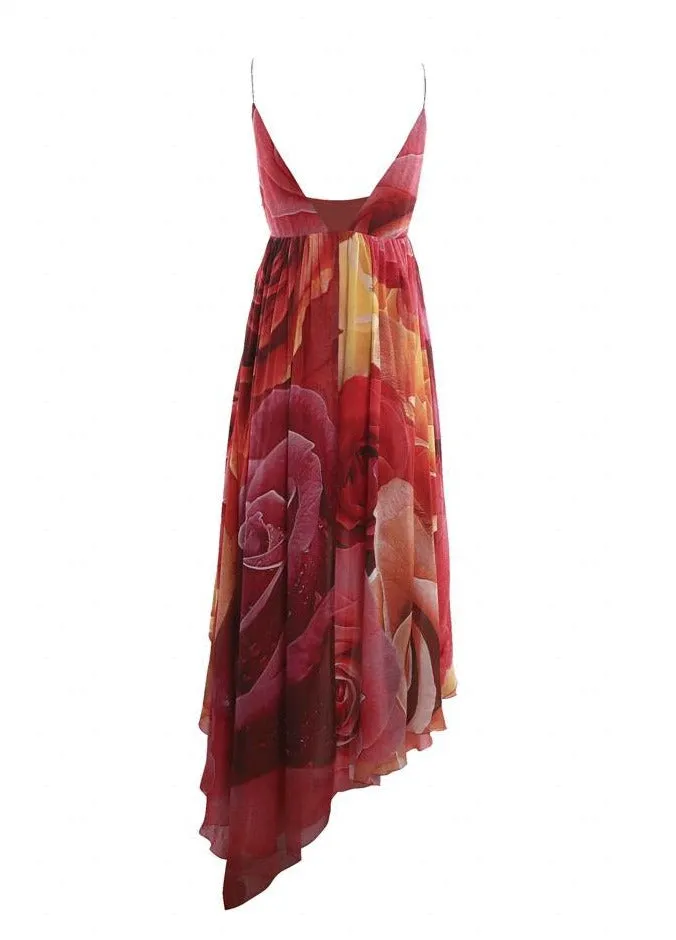 Just Cavalli Floral Printed Spaghetti Strap Dress