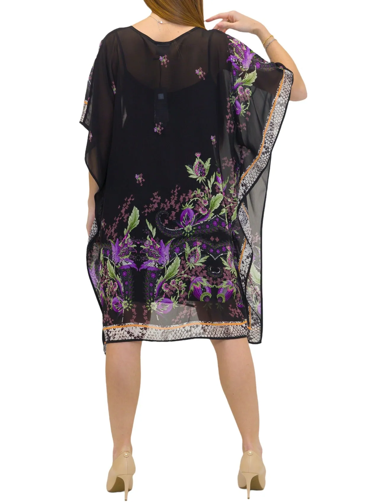 Just Cavalli Floral Printed V-Neck Dress