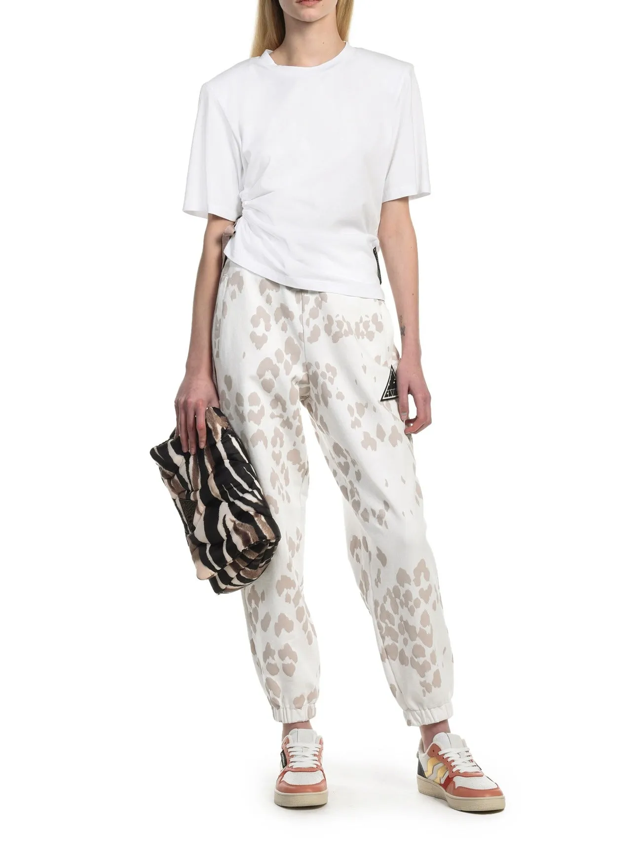 Just Cavalli Logo Patch Drawstring Pants